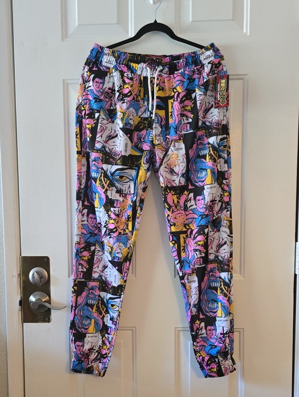 Comic Panel Graphic Jogger Sweatpants - Multicolor